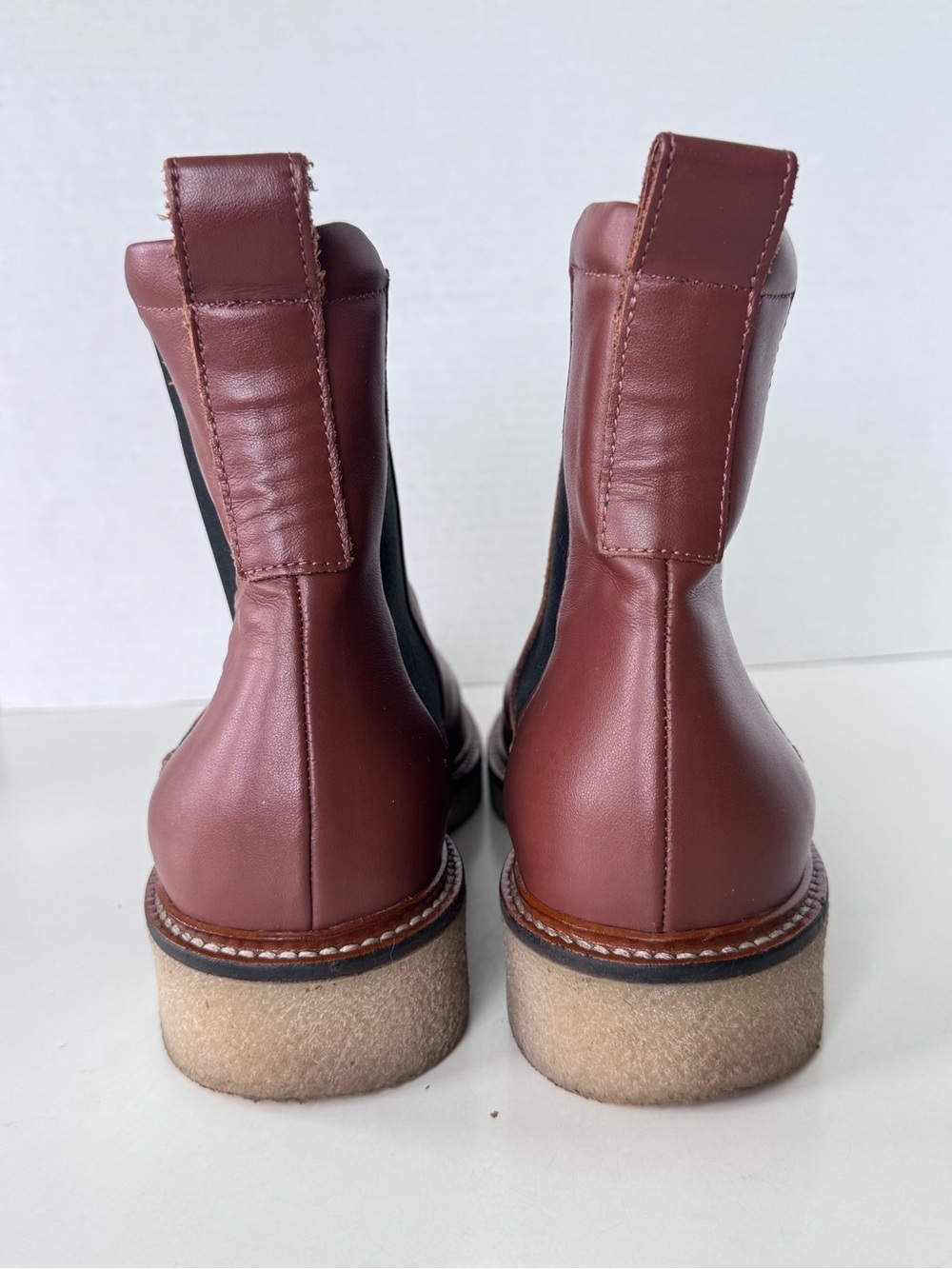 Everlane The Chelsea Boot Leather Tobacco Brown Women’s Size 9.5 - Picture 8 of 12